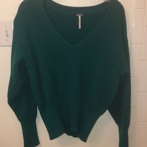 Green sweater from free people
